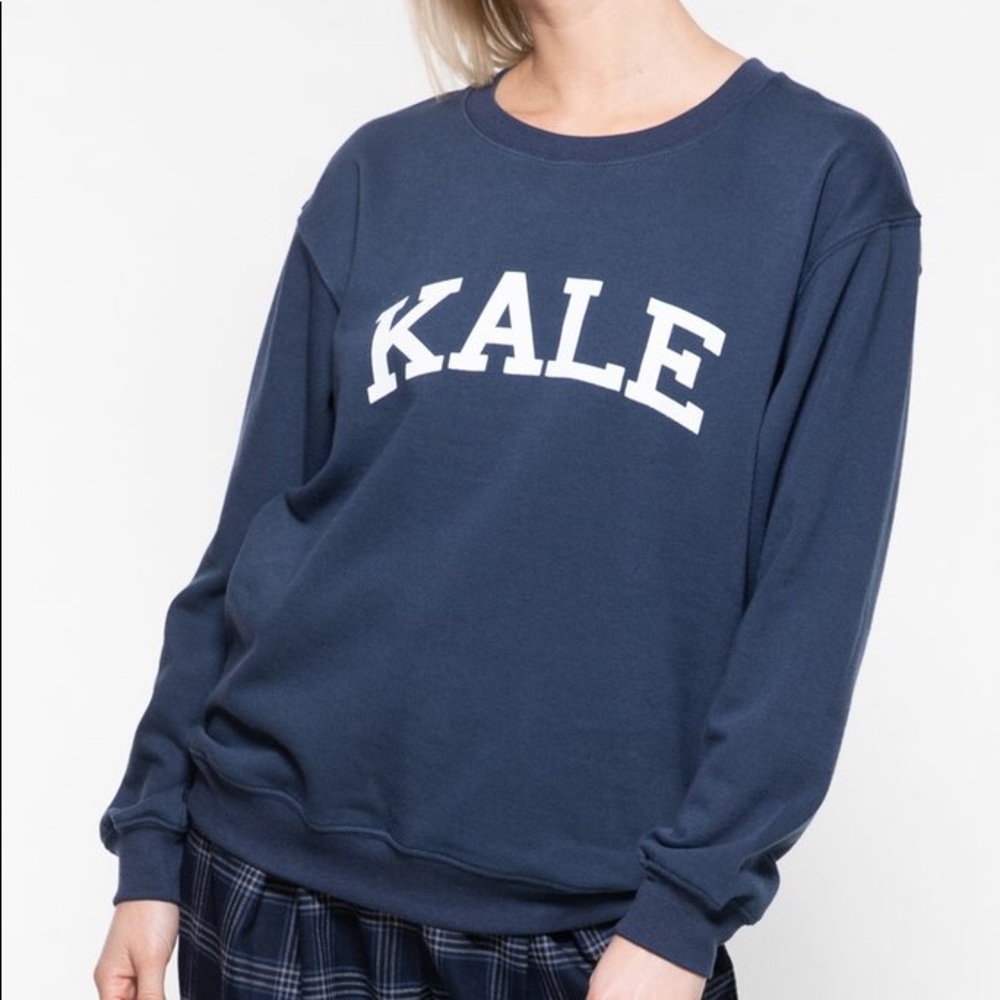 UO Sub-Urban Riot Kale Navy Crewneck
